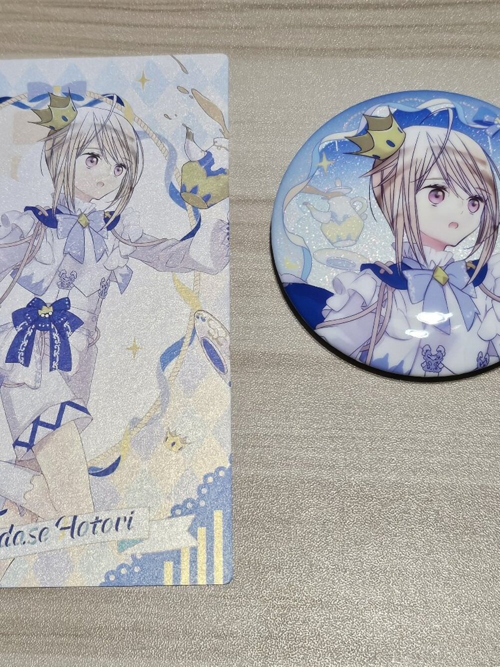 Shugo Chara Tadase Postcard and Badge Pin Blind Box